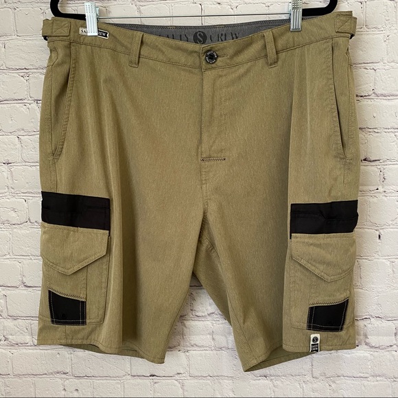 Salty Crew Other - Salty Crew Men's Deep Sea Short Tan Pockets Board Shorts Swim - Size 38